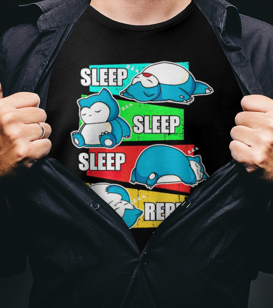 Sleep Sleep Sleep Repeat Snorlax Pokémon Life T-Shirt