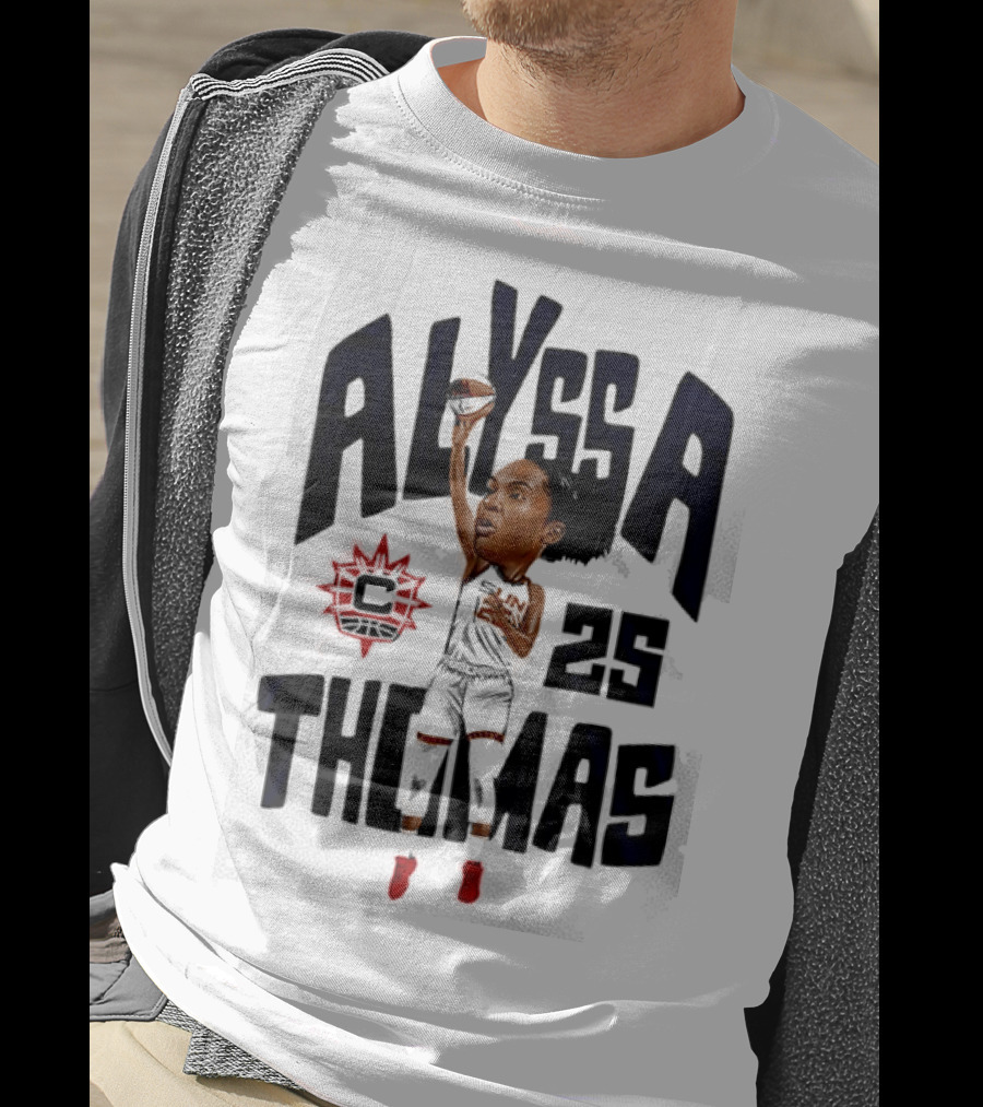 Alyssa Thomas 25 Connecticut Sun Cartoon T-Shirt