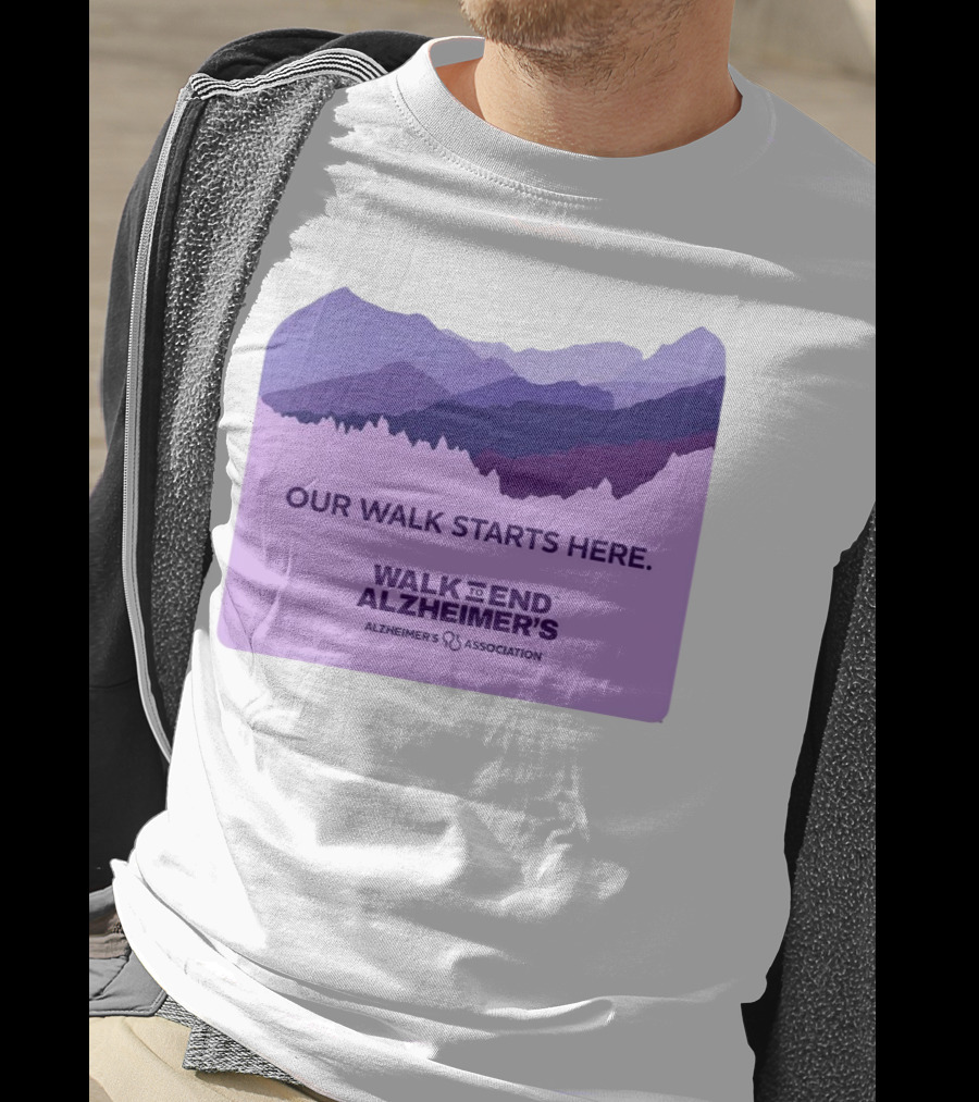 Our Walk Starts Here Walk To End Alzheimer’s Alzheimer's Association T-Shirt