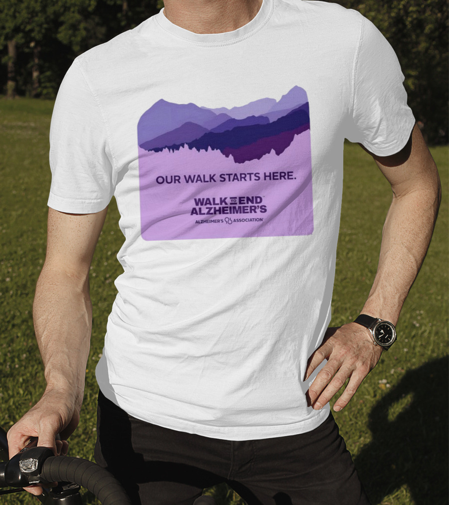 Our Walk Starts Here Walk To End Alzheimer’s Alzheimer's Association T-Shirt