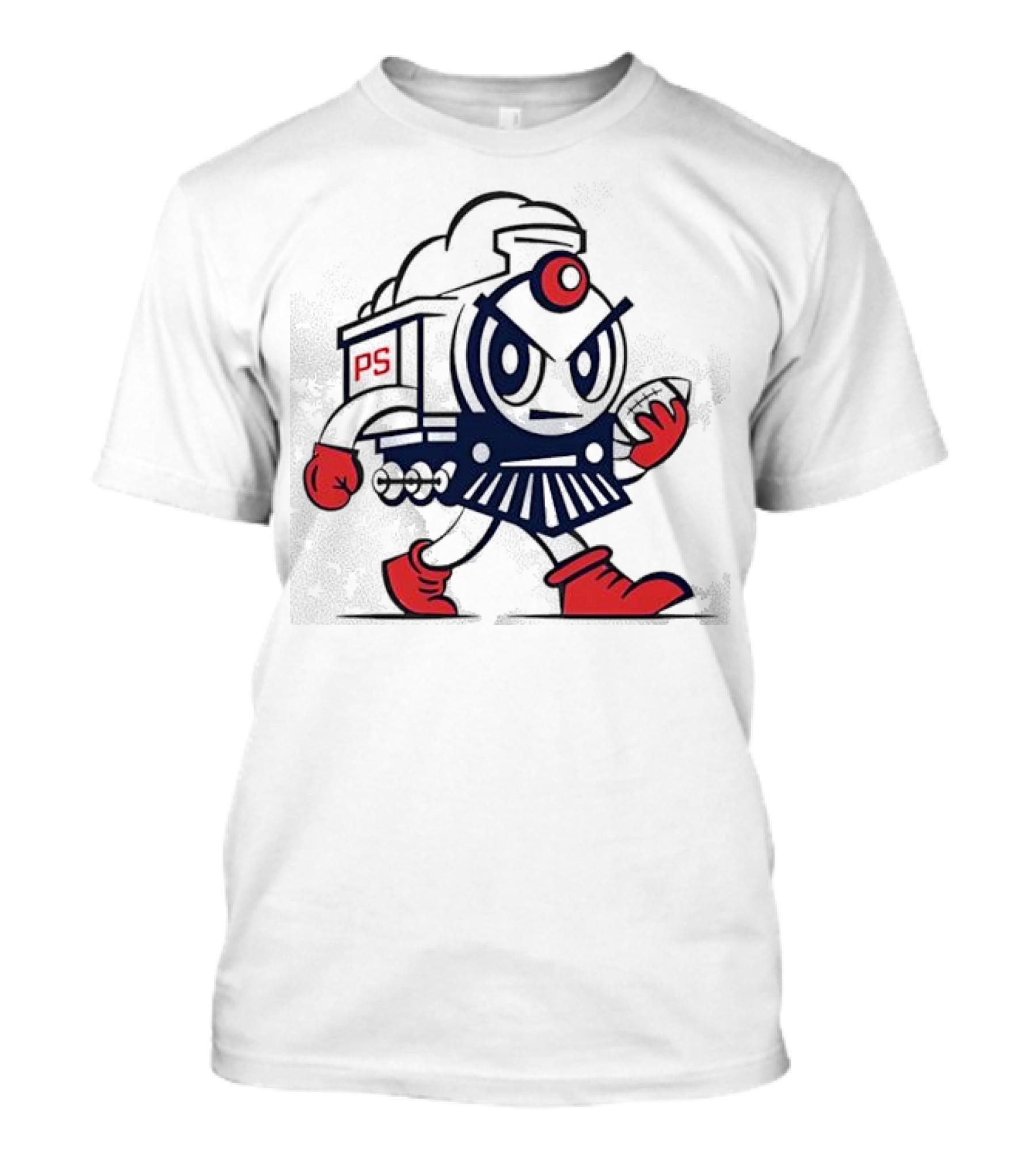 Pate State PS Locomotive Football Mascot T-Shirt