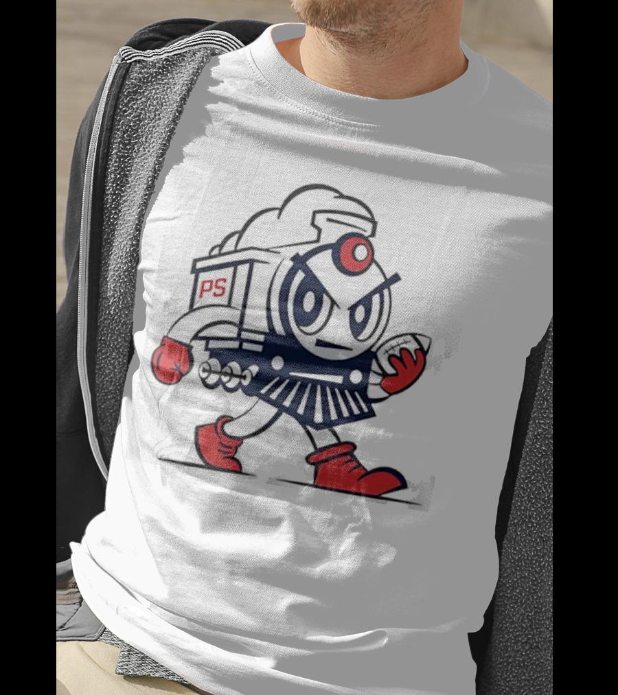 Pate State PS Locomotive Football Mascot T-Shirt