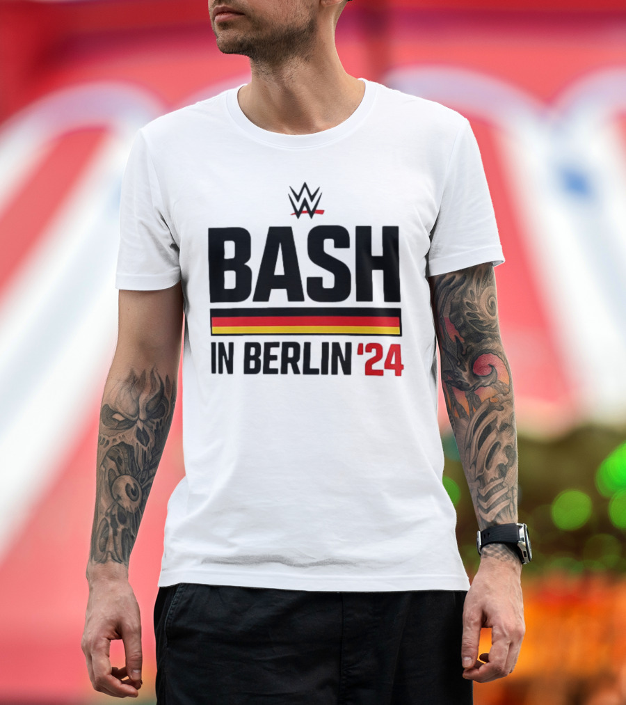 WWE Bash In Berlin '24 with German Flag Colors T-Shirt