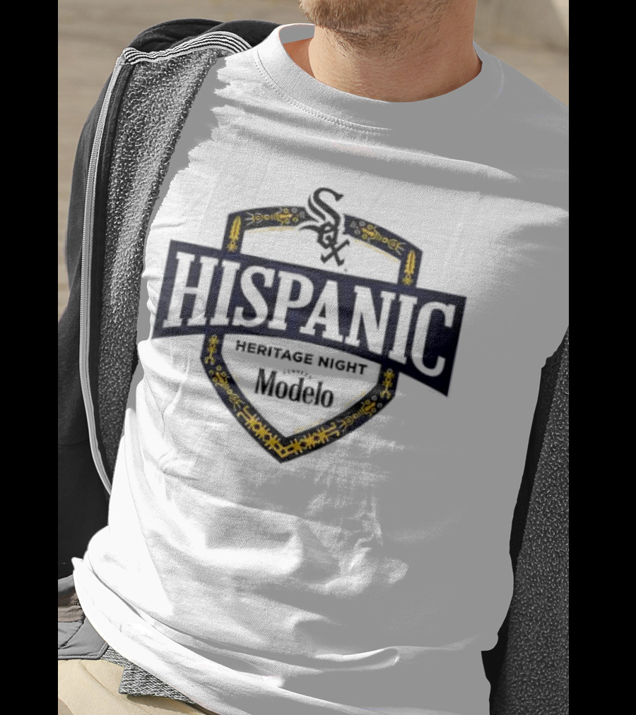 Chicago White Sox Hispanic Heritage Night Modelo Sox Logo Badge T-Shirt