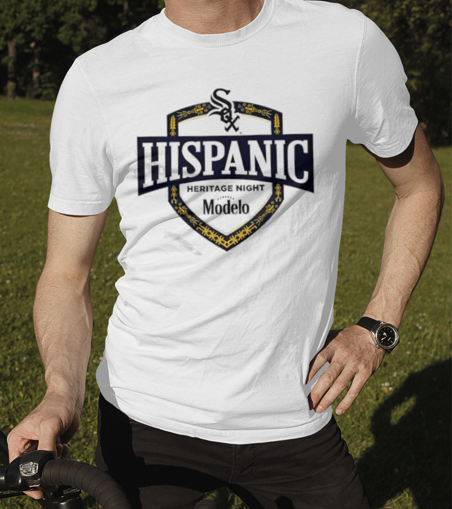 Chicago White Sox Hispanic Heritage Night Modelo Sox Logo Badge T-Shirt