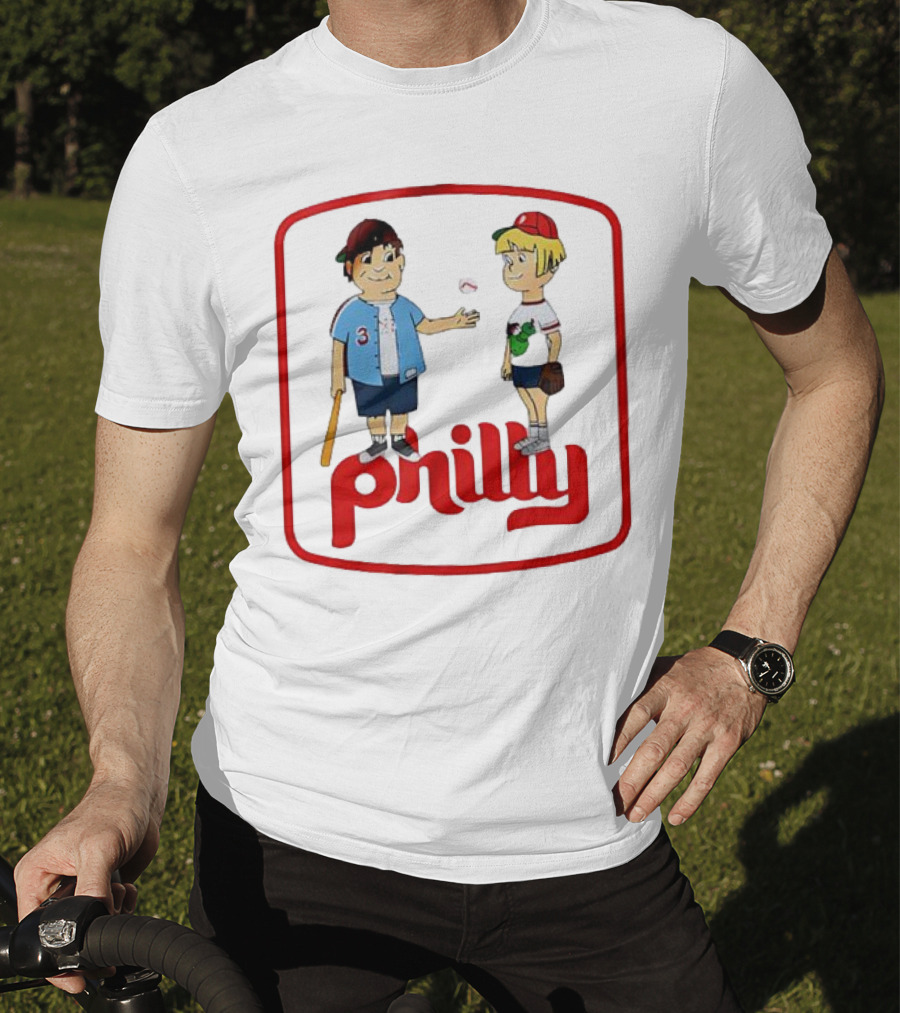 Philadelphia Phillies Phil And Phillis Philly Baseball Cartoon T-Shirt