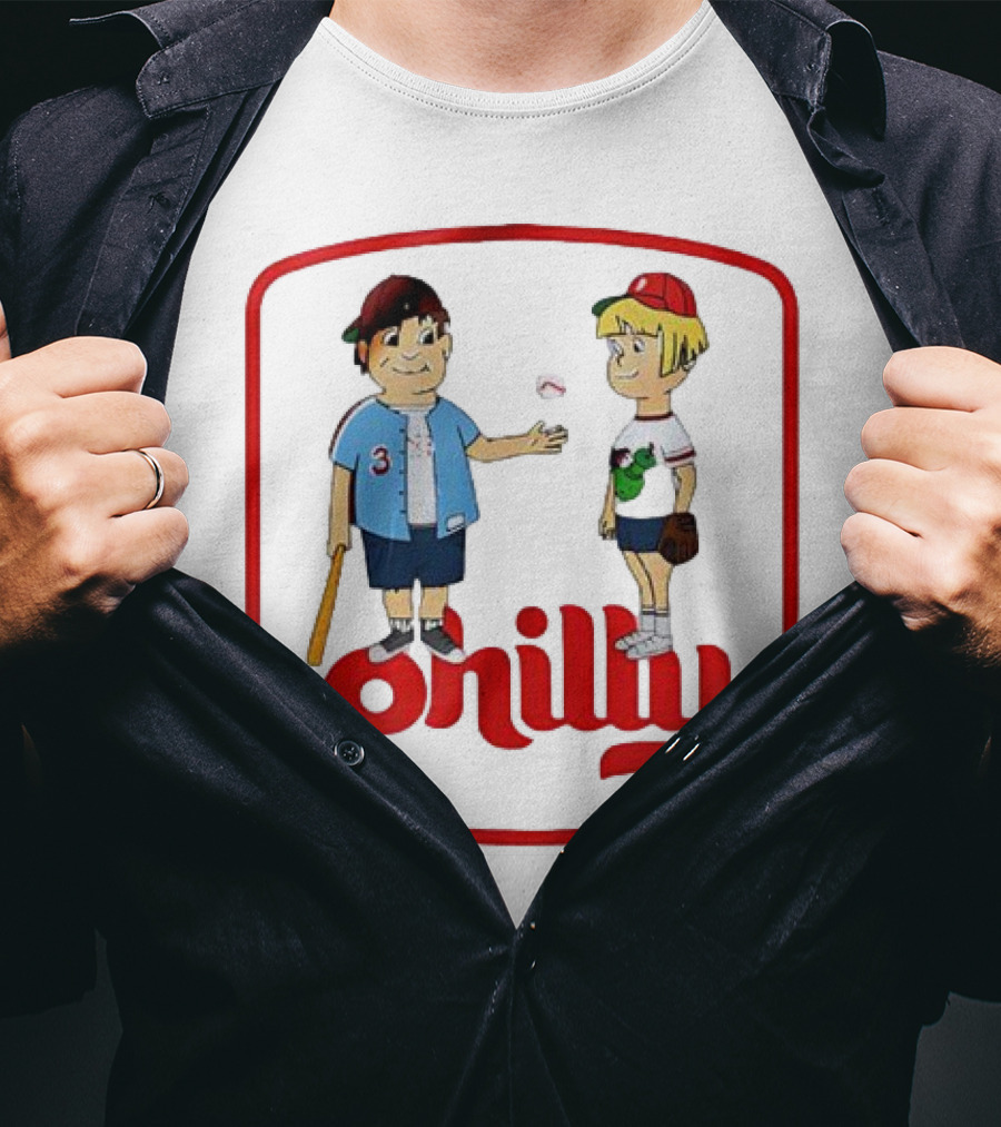 Philadelphia Phillies Phil And Phillis Philly Baseball Cartoon T-Shirt