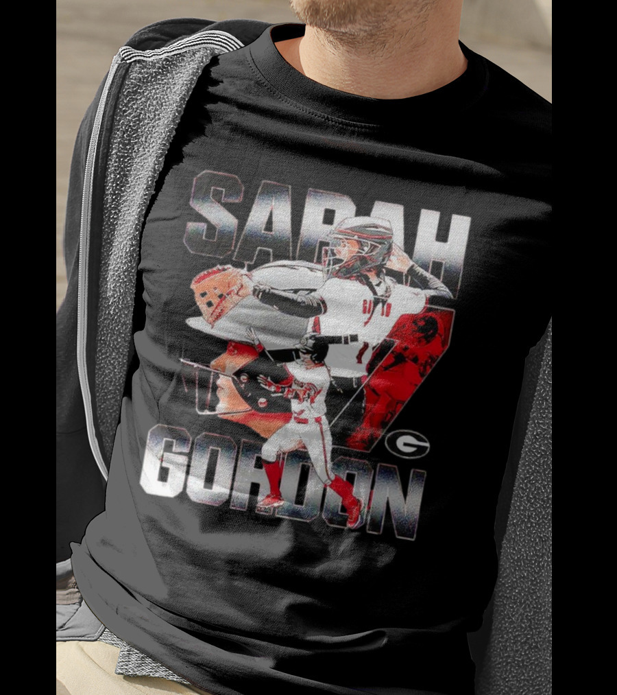 Sarah Gordon 7 Georgia Bulldogs T-Shirt