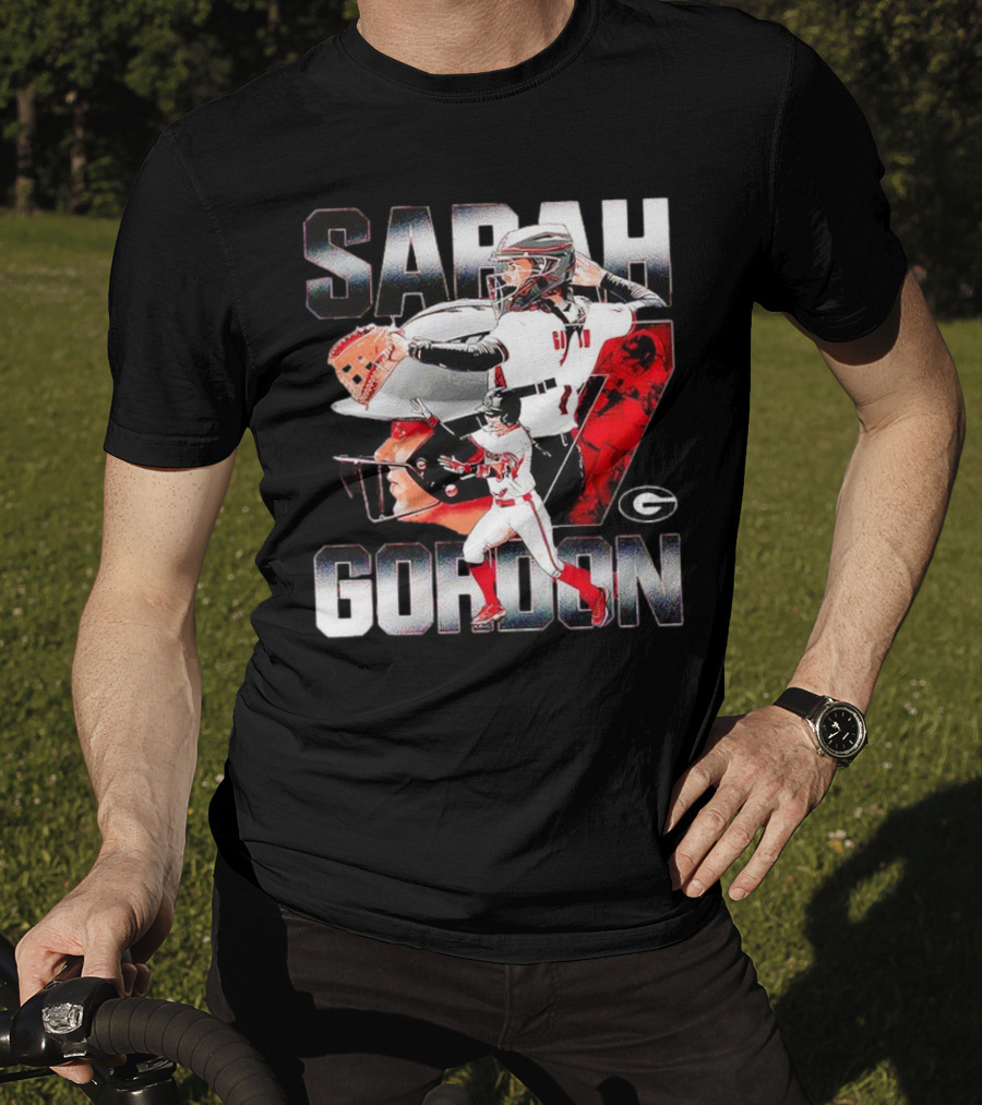 Sarah Gordon 7 Georgia Bulldogs T-Shirt
