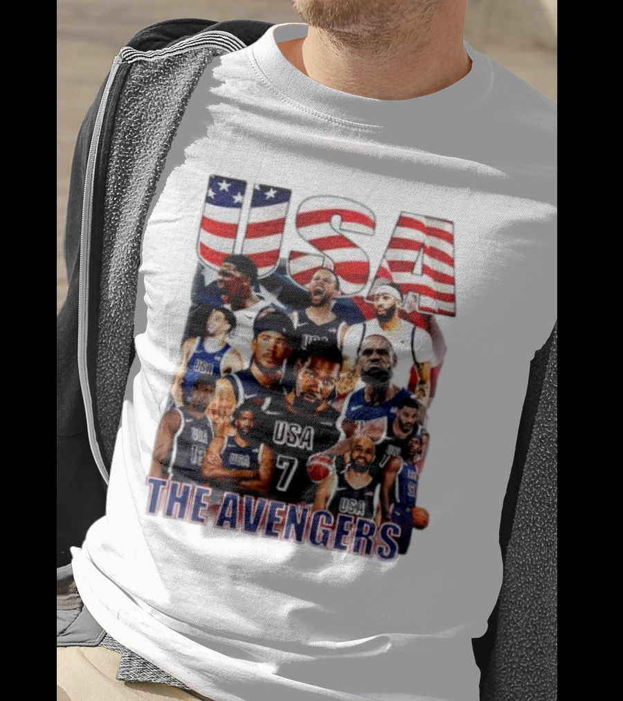 USA The Avengers All Team Players Basketball Stars T-Shirt