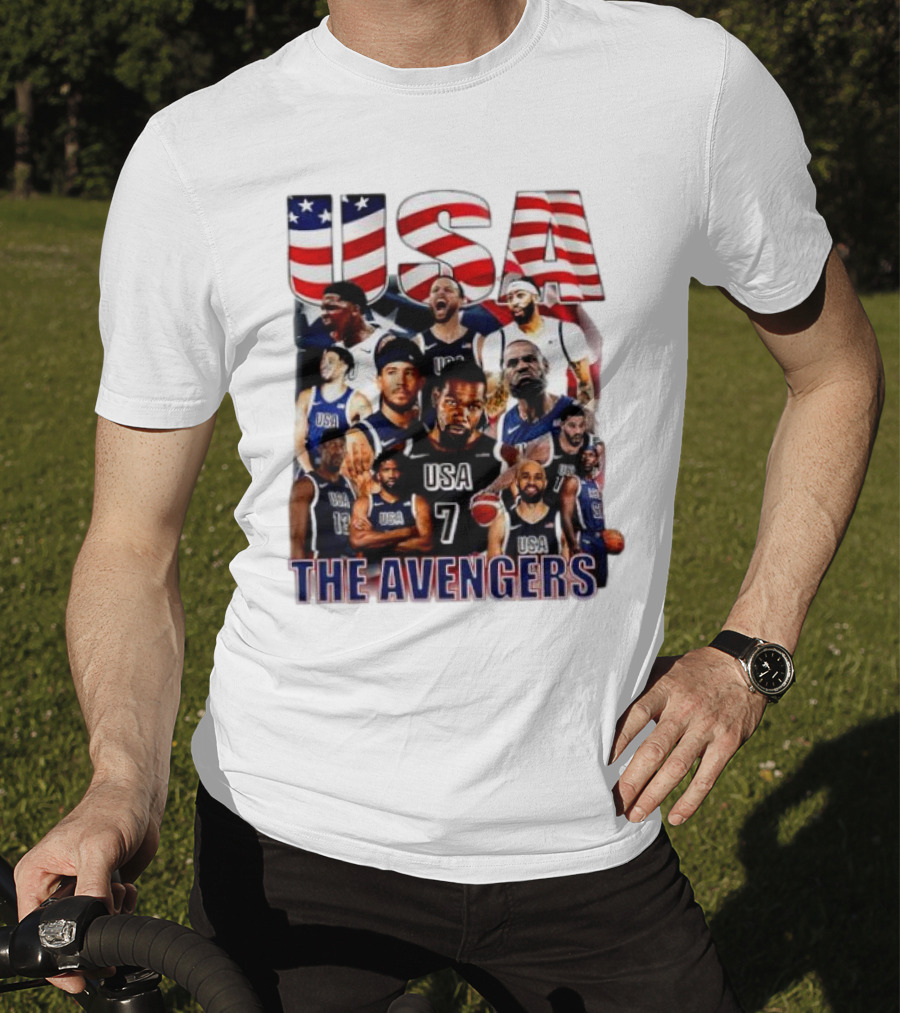 USA The Avengers All Team Players Basketball Stars T-Shirt