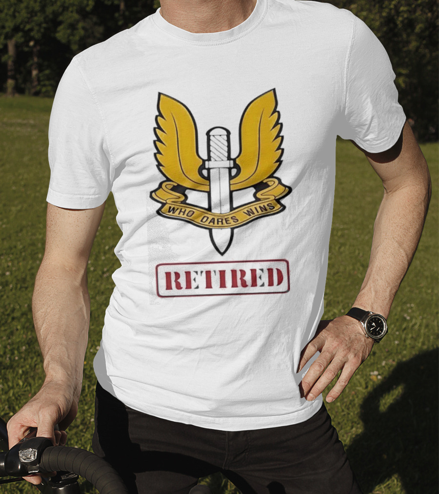 Who Dares Wins Retired SAS Regiment Badge T-Shirt