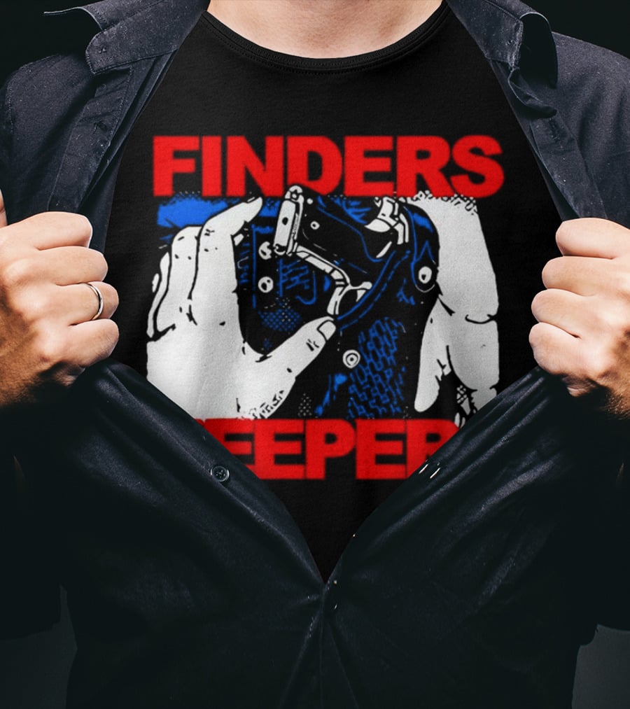 Finders Keepers Gun In Holster Pop T-Shirt