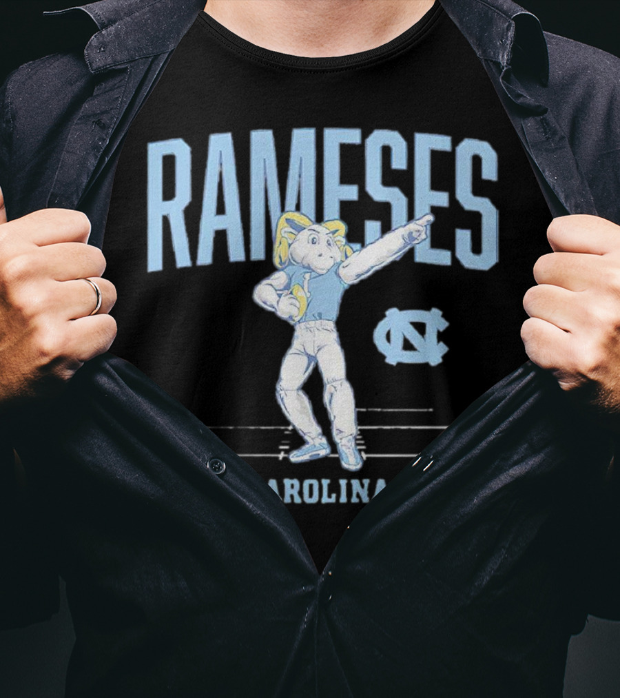 Rameses Carolina Tar Heels Football Mascot T-Shirt