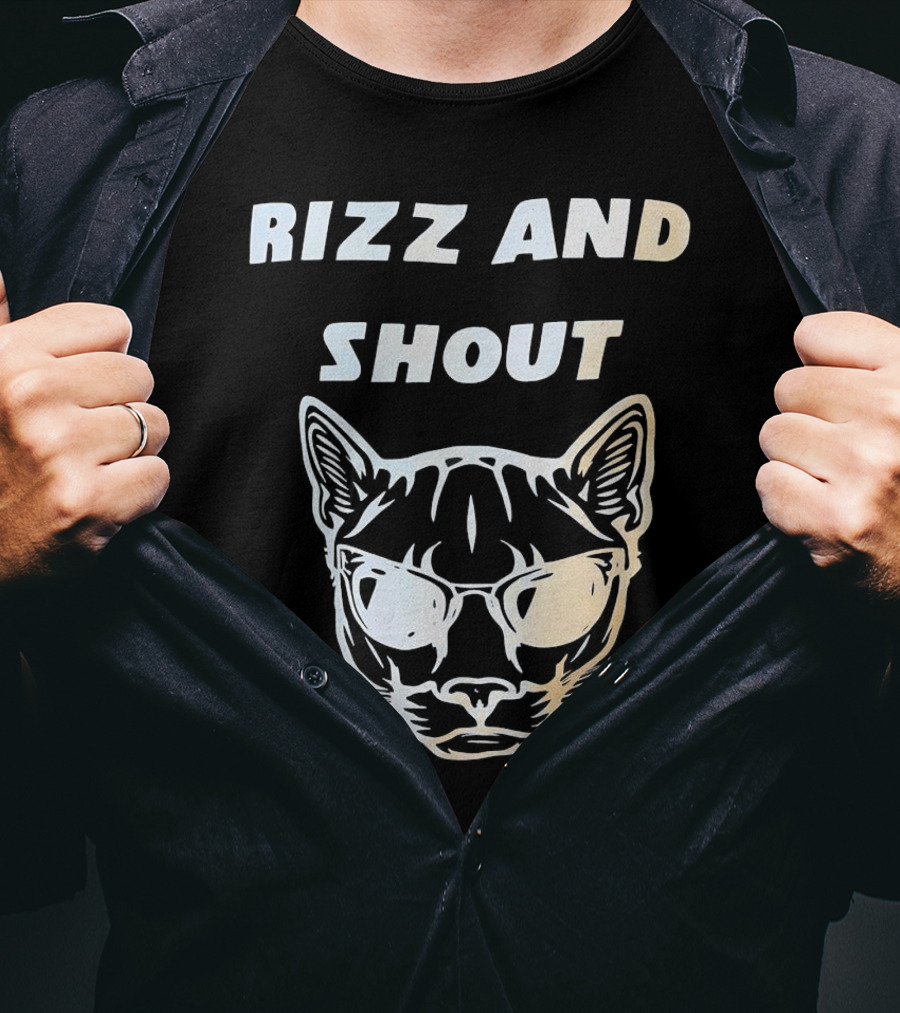 Rizz And Shout Panther With Sunglasses T-Shirt