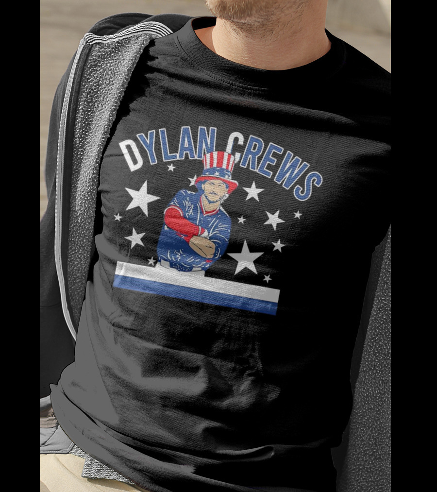 Dylan Crews Uncle Slam Washington Nationals Stars Patriotic Baseball T-Shirt