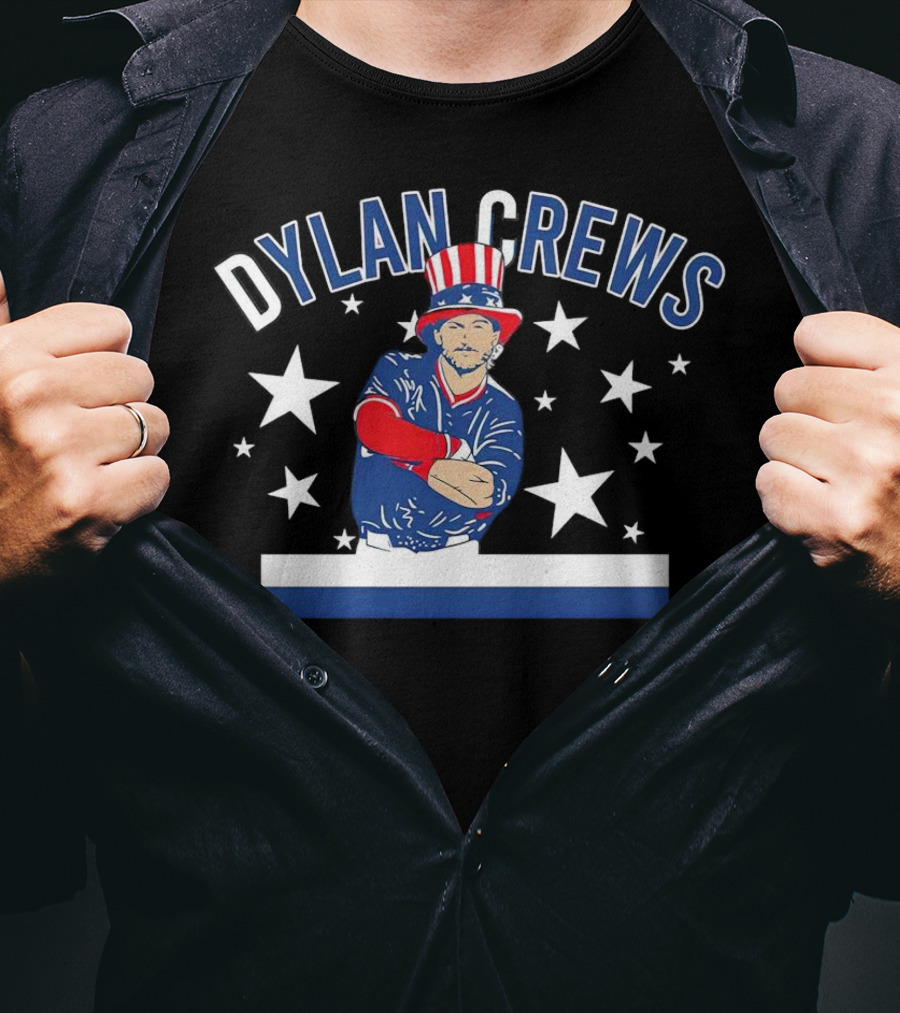 Dylan Crews Uncle Slam Washington Nationals Stars Patriotic Baseball T-Shirt