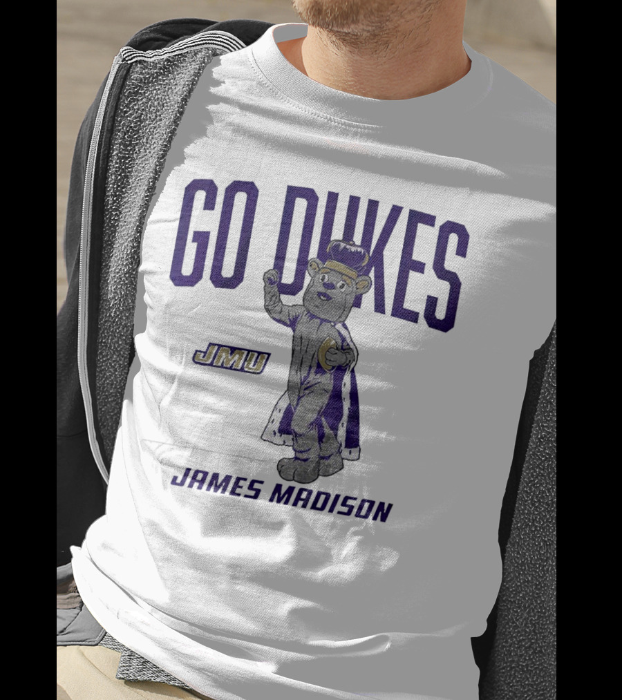 James Madison Dukes JMU Go Dukes Mascot T-Shirt