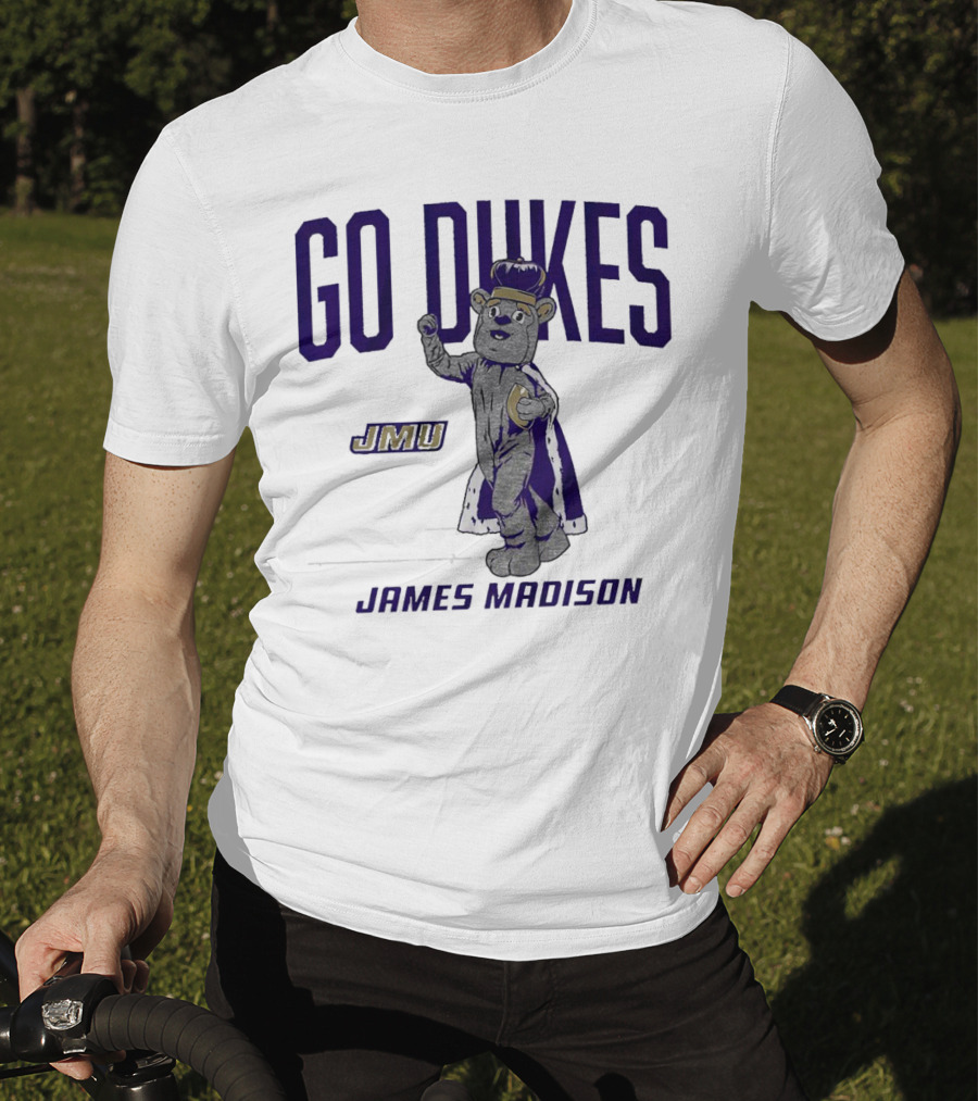 James Madison Dukes JMU Go Dukes Mascot T-Shirt
