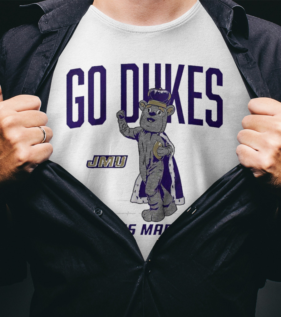 James Madison Dukes JMU Go Dukes Mascot T-Shirt