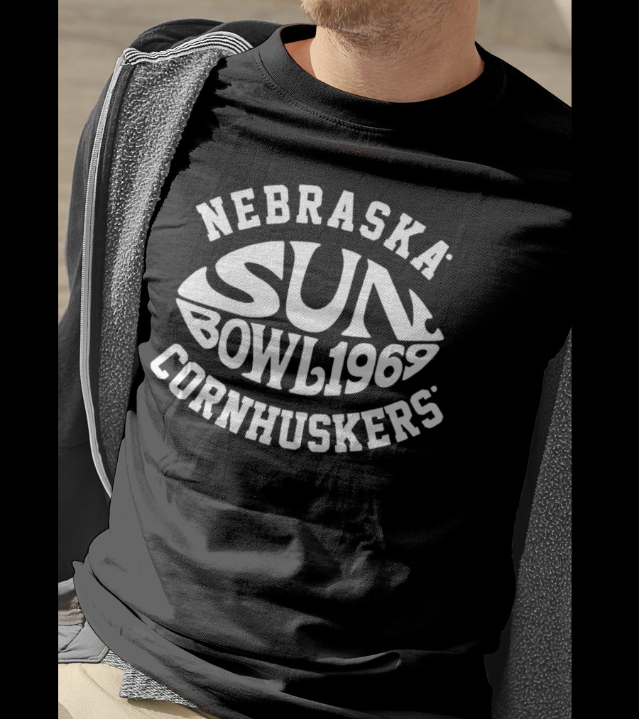 Nebraska Cornhuskers Sun Bowl 1969 Vintage Football T-Shirt