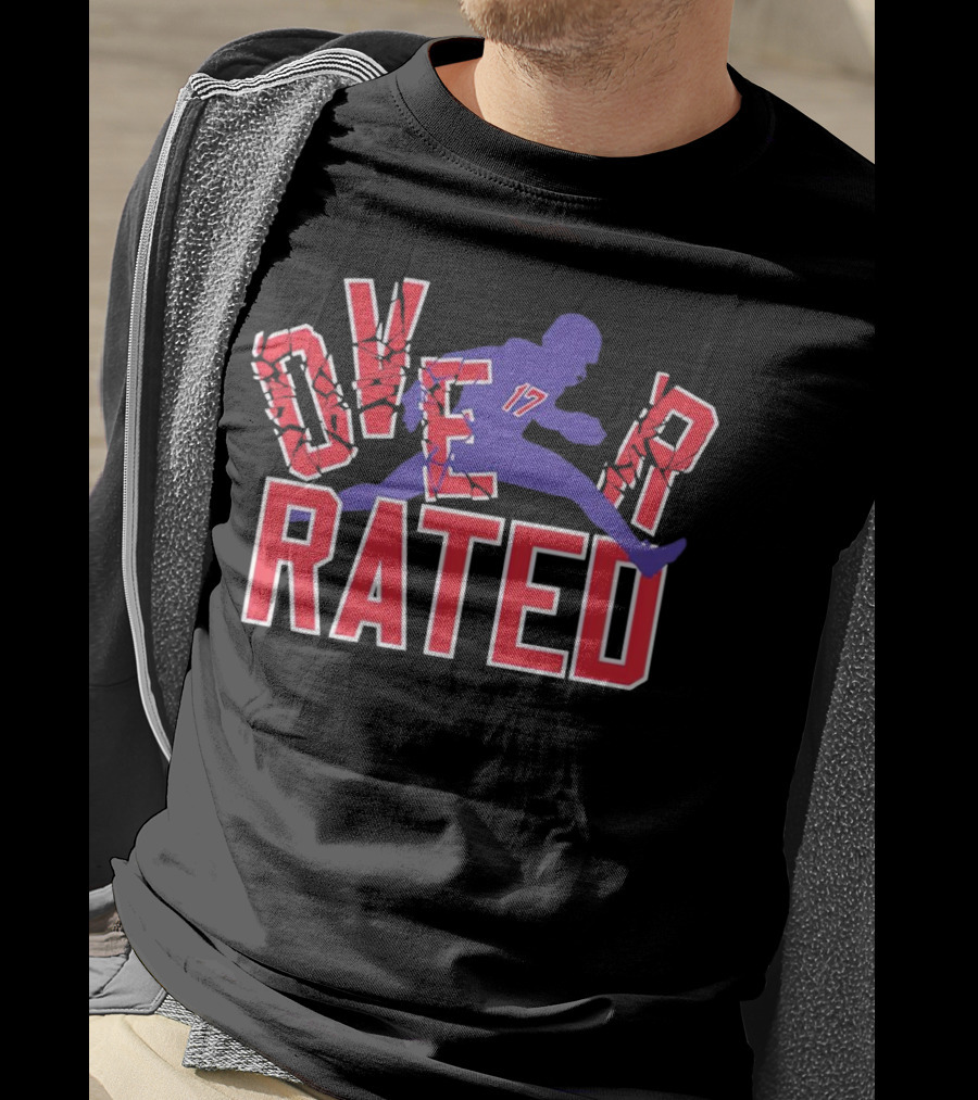 Overrated Josh Allen Football Buffalo Bills Player T-Shirt