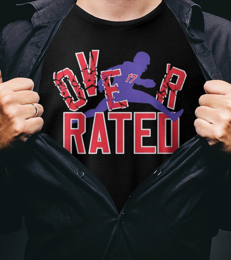 Overrated Josh Allen Football Buffalo Bills Player T-Shirt
