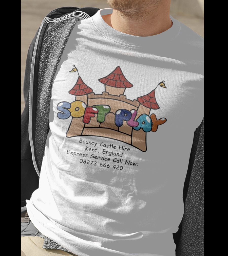 Soft Play Bouncy Castle Hire Kent England Express Service T-Shirt