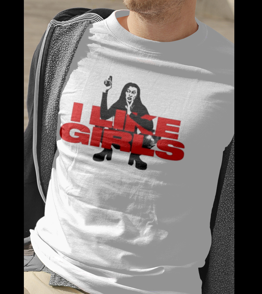 Swan Wearing I Like Girls Robapollo T-Shirt