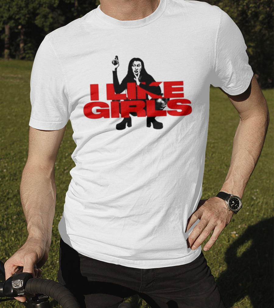 Swan Wearing I Like Girls Robapollo T-Shirt
