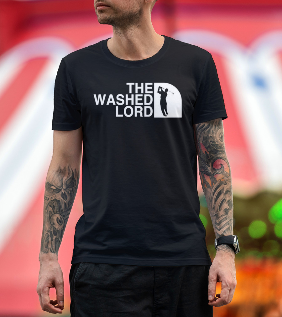The Washed Lord Golf Swing Silhouette Mock T-Shirt
