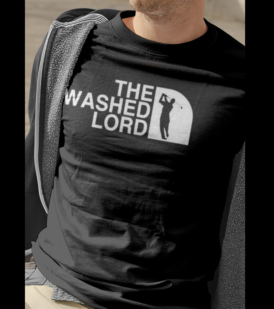 The Washed Lord Golf Swing Silhouette Mock T-Shirt