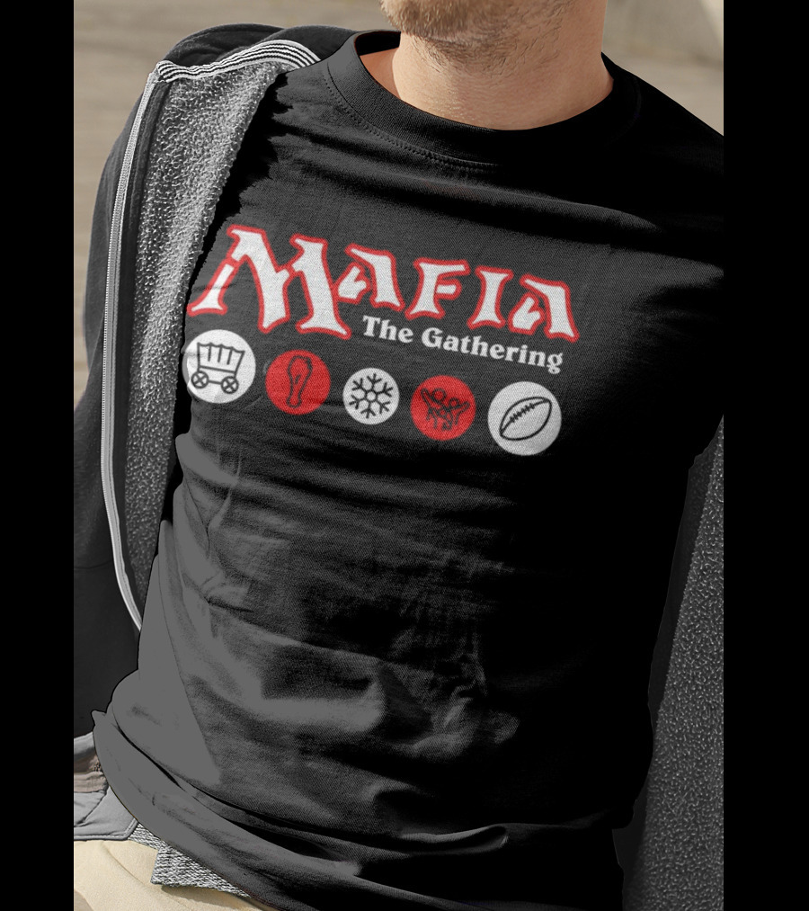 Mafia The Gathering Wagon Foot Ice Football Rugby T-Shirt