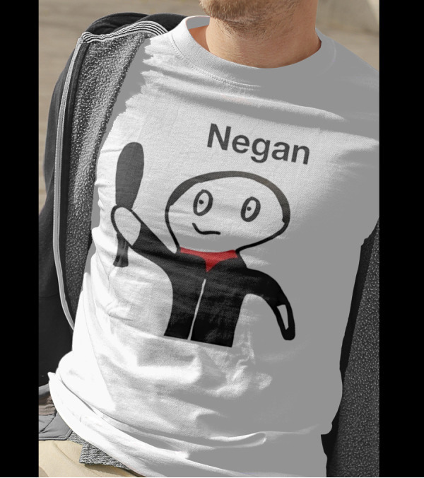 Negan Character With Bat From The Walking Dead T-Shirt