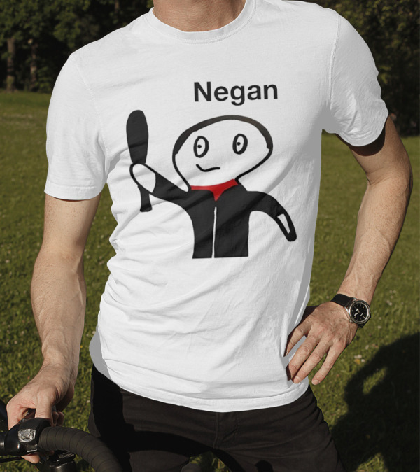 Negan Character With Bat From The Walking Dead T-Shirt