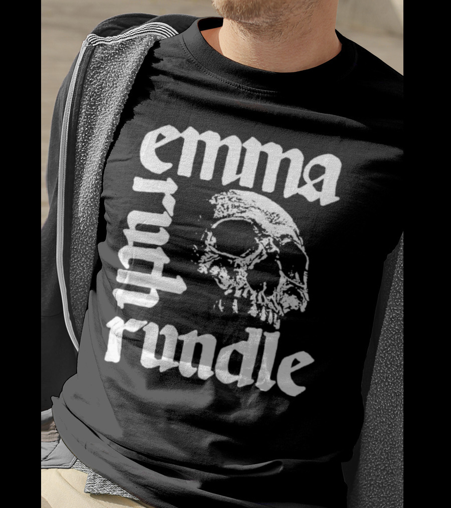 Emma Ruth Rundle Skull Art Patterson Black T-Shirt