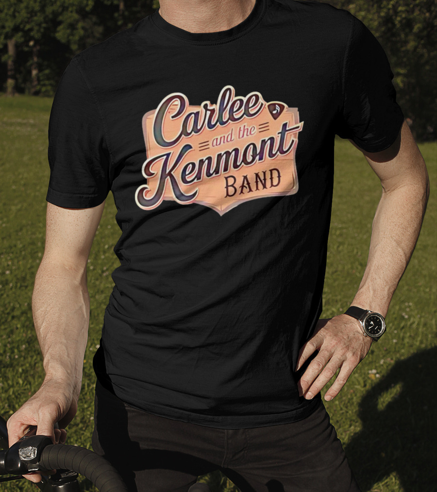Carlee And The Kenmont Band Retro Sign With Guitar Pick T-Shirt