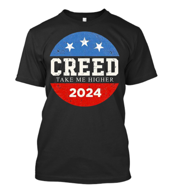 Creed Take Me Higher 2024 Retro Red White Blue Stars T-Shirt