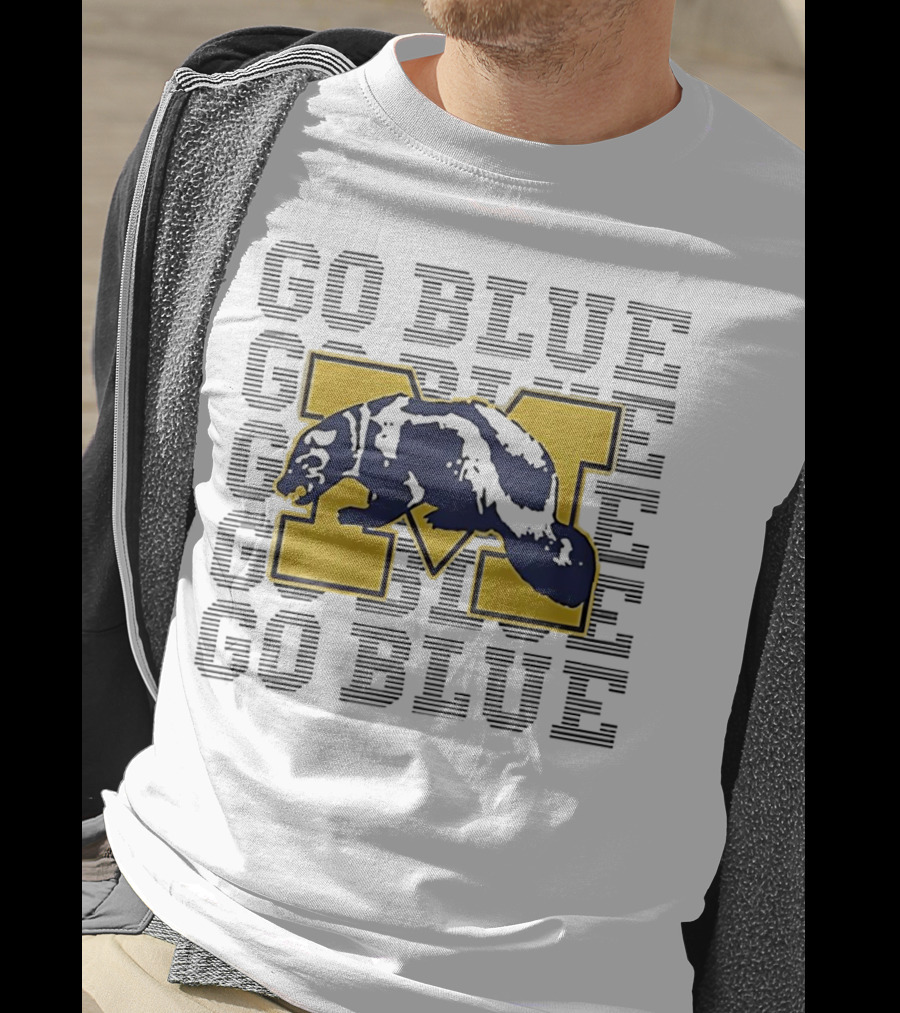Go Blue Michigan Wolverines Bear M T-Shirt