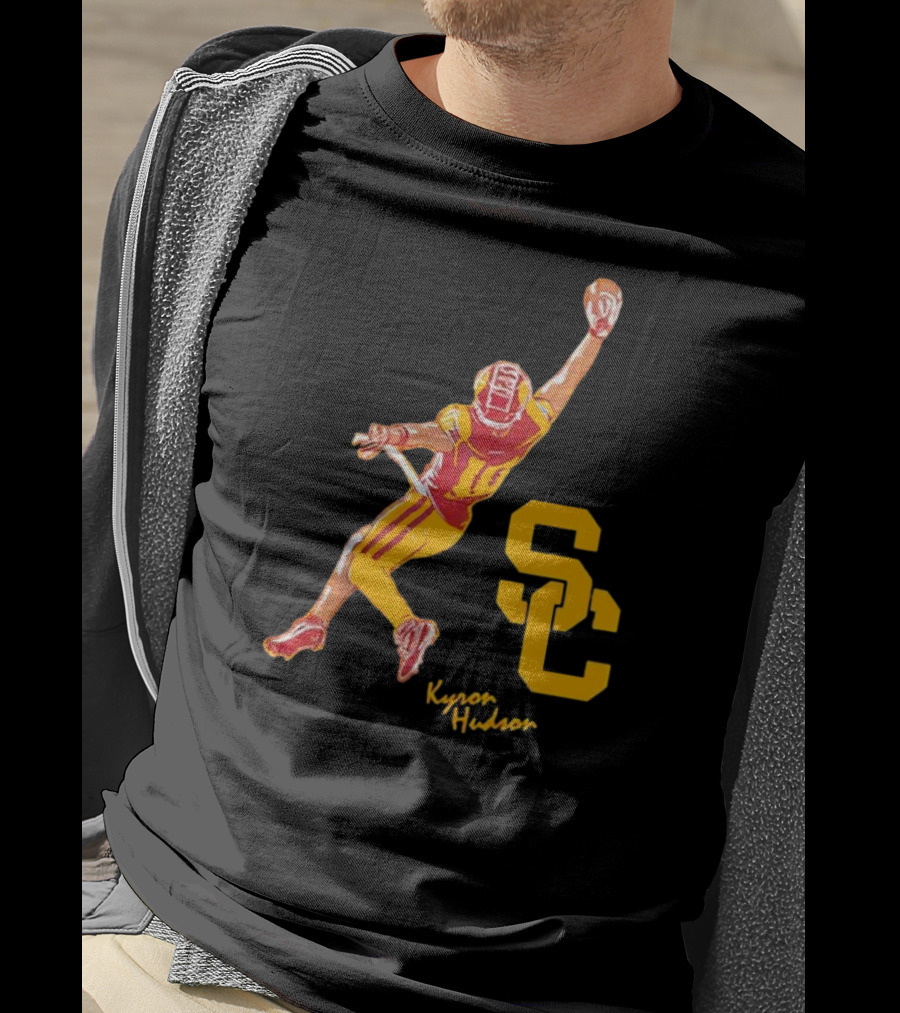 Kyron Hudson USC Trojans Football Catch T-Shirt