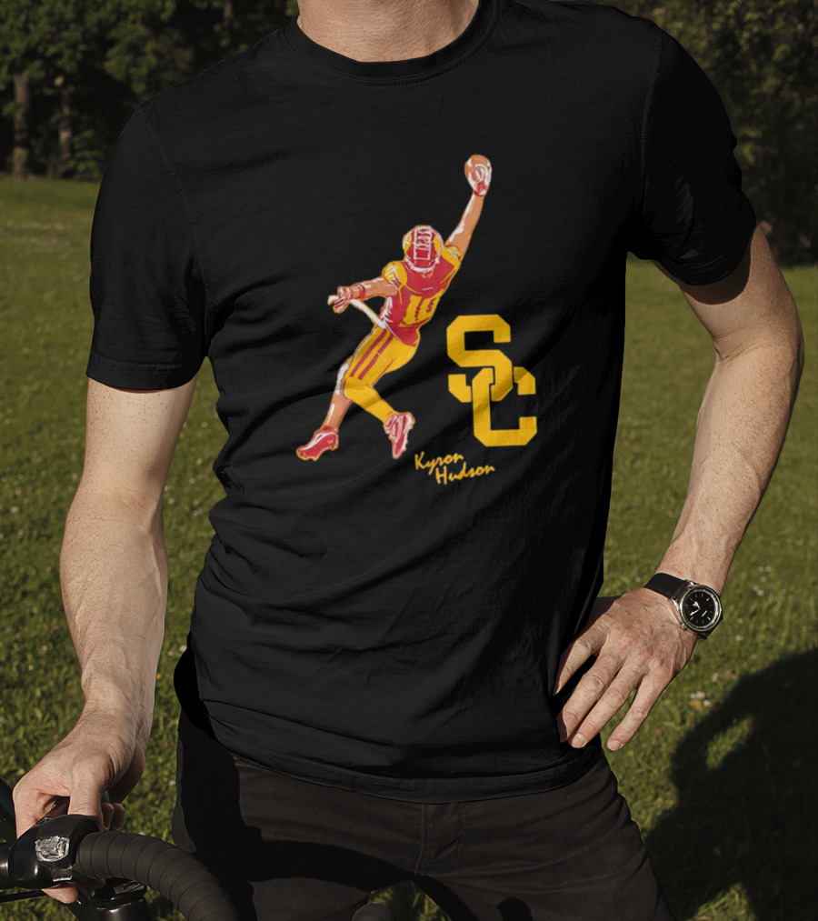 Kyron Hudson USC Trojans Football Catch T-Shirt