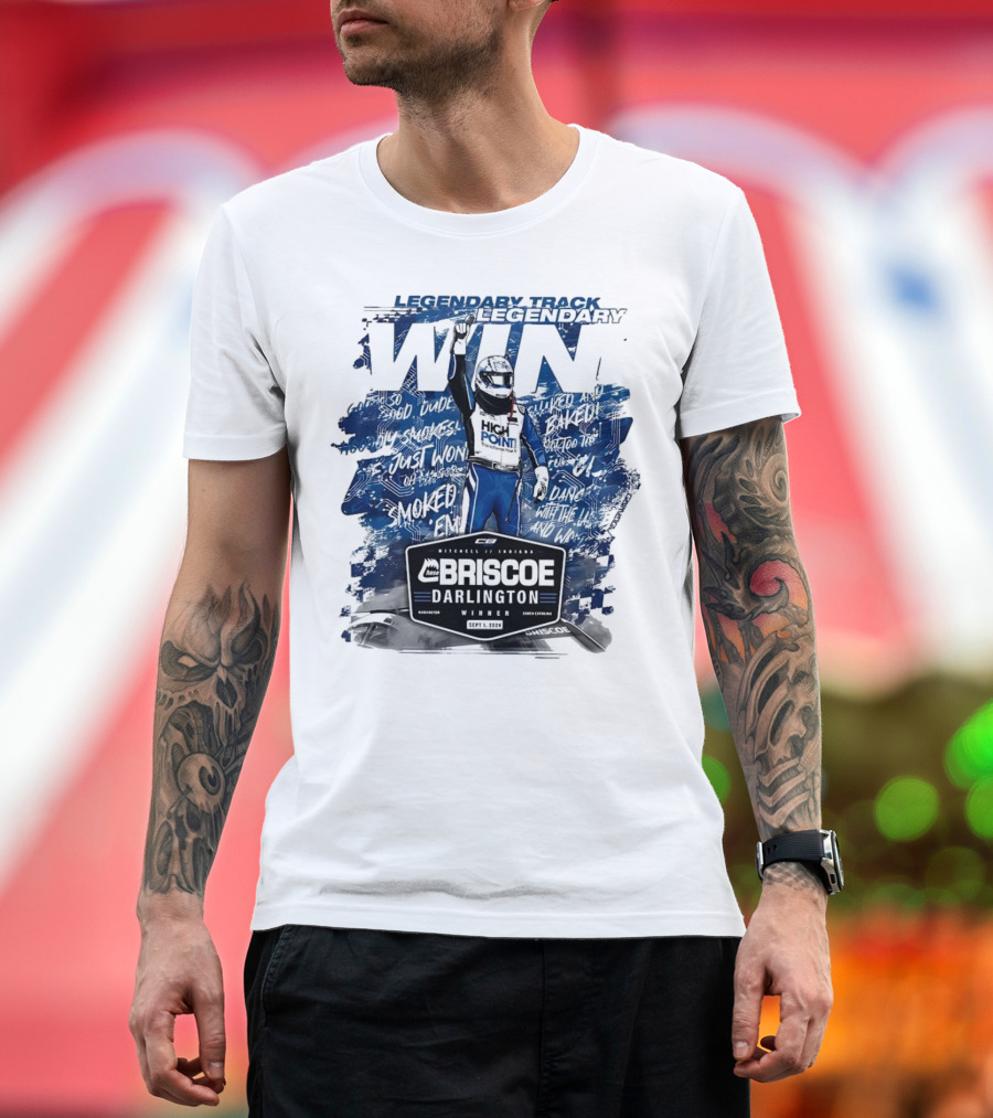 Legendary Track Legendary Win Briscoe Darlington Winner High Point Racing Victory Motorsports T-Shirt