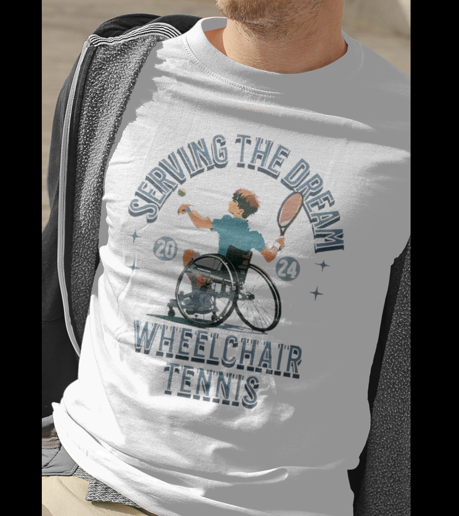 Serving The Dream Wheelchair Tennis T-Shirt