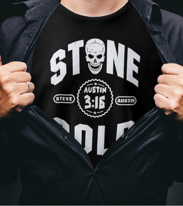 Steve Austin 3:16 Skull Stone Cold WWE T-Shirt