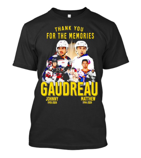 Thank You For The Memories Gaudreau Johnny 1993-2024 Matthew 1994-2024 T-Shirt