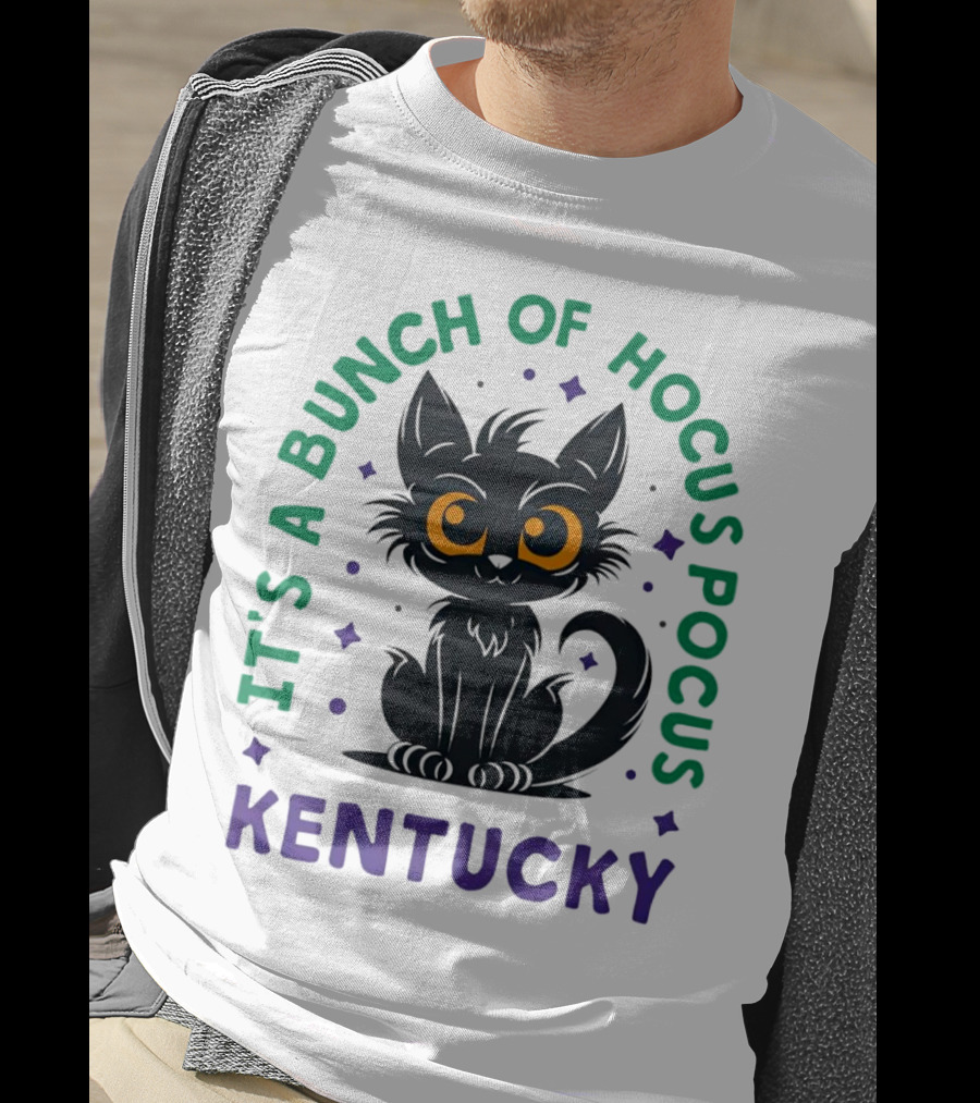 It's A Bunch Of Hocus Pocus Kentucky Black Cat T-Shirt