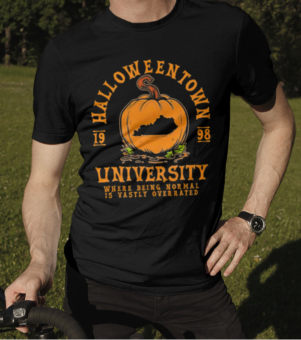 Halloweentown University 1998 Pumpkin Design Where Being Normal Is Vastly Overrated T-Shirt