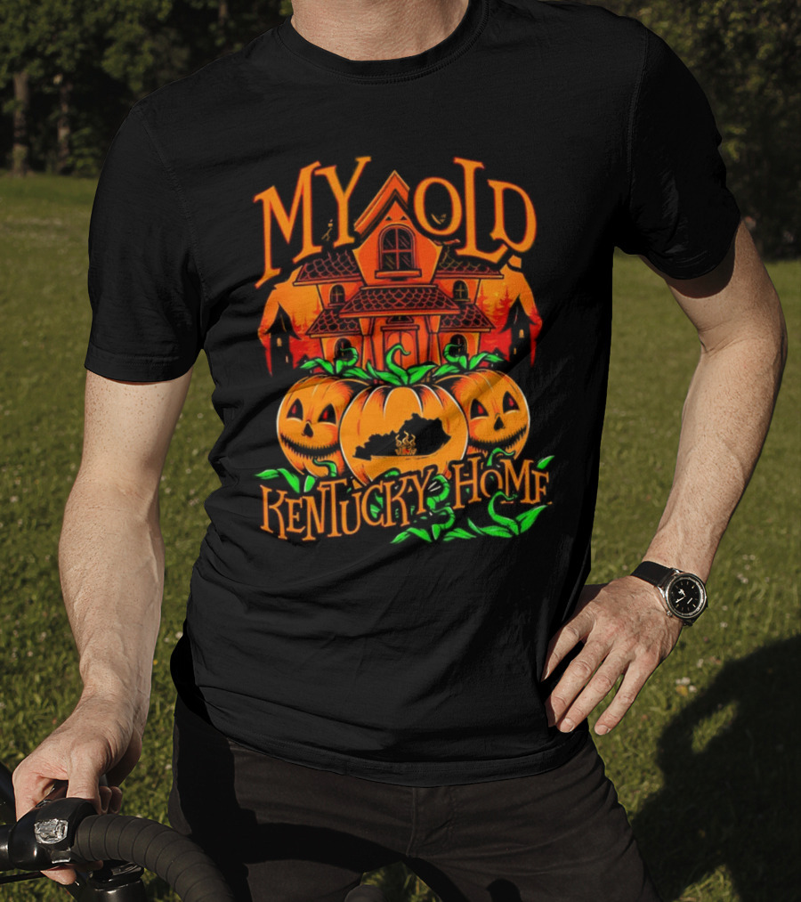 My Old Kentucky Haunted Home Pumpkins And Haunted House T-Shirt