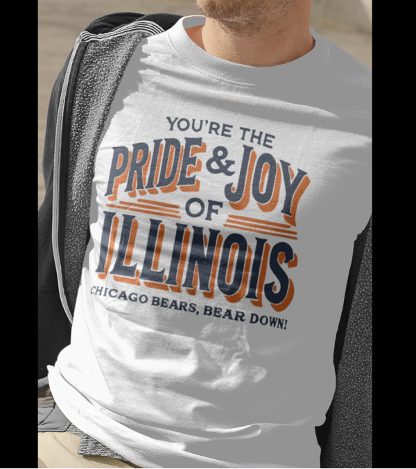 You're The Pride And Joy Of Illinois Chicago Bears Bear Down T-Shirt