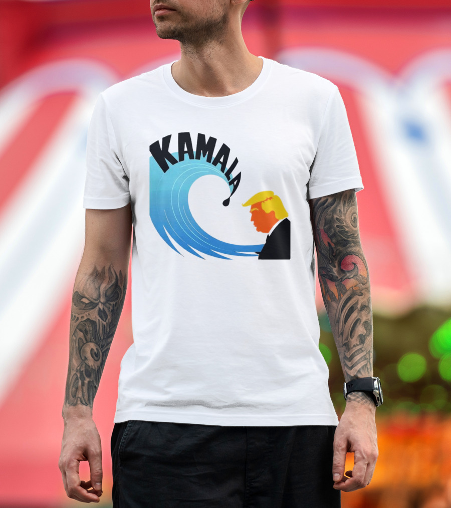 Kamala Wave Overcoming Trump T-Shirt